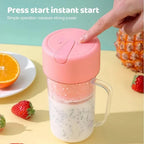 Electric Juicer Bottle with Straw
