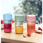 Electric Juicer Bottle with Straw