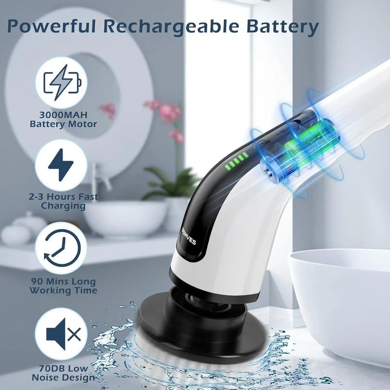 9 in 1 Electric Spin Scrubber Machine